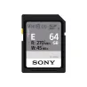 Sony | UHS-II Memory Card | SF-E SDXC Class10 | 64 GB | SDXC Memory Card | Flash memory class U3, V30