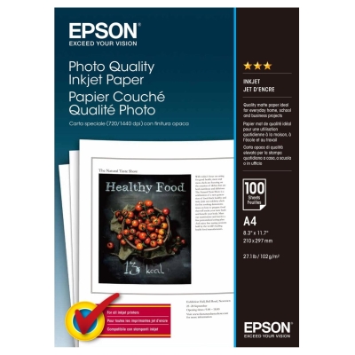 Epson Photo Quality Inkjet Paper - A4 - 100 sheets