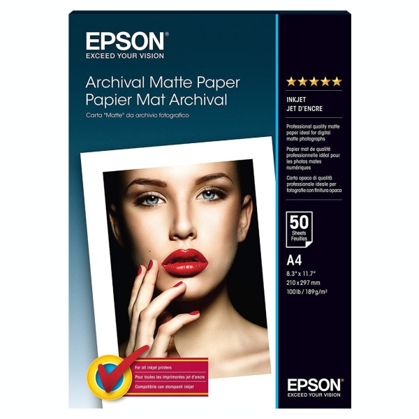 Epson Archival Matte Paper - A4 - 50 Sheets | A4