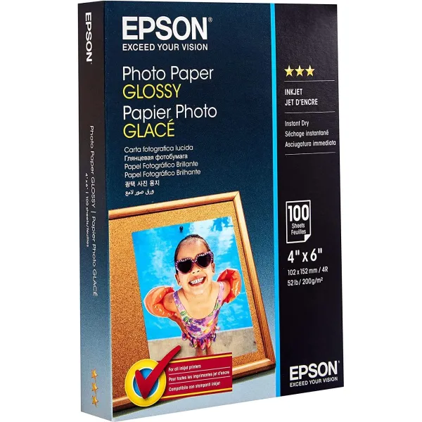 Epson Photo Paper Glossy | Photo Paper | 200 g/m² | 10 x 15 cm