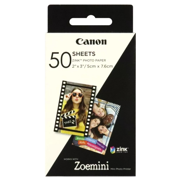 Canon 50 sheets | ZP-2030 | Photo Paper | White | 5 x 7.6 cm