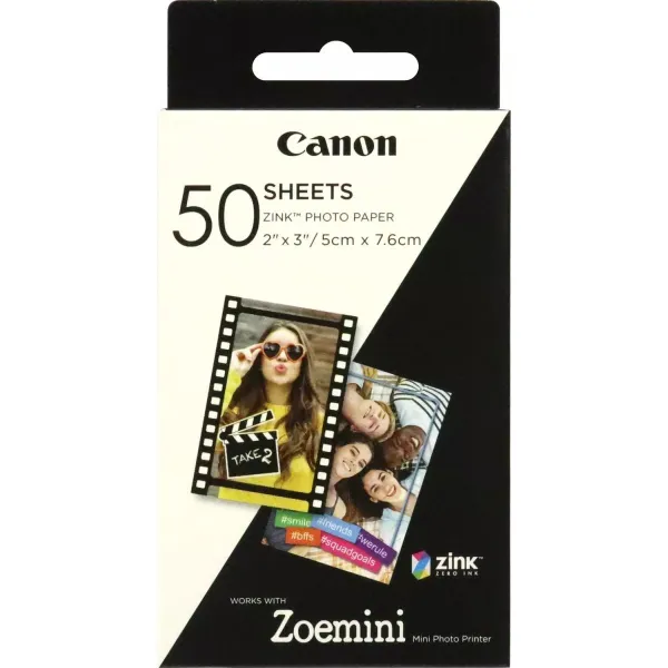 Canon 50 sheets | ZP-2030 | Photo Paper | White | 5 x 7.6 cm