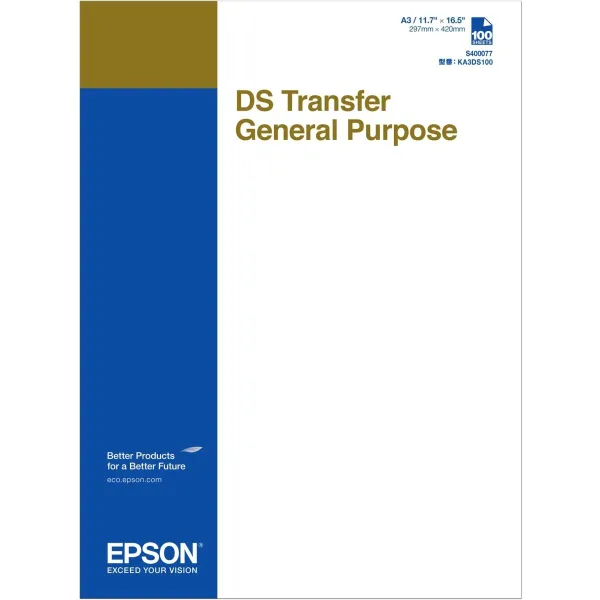 Epson DS Transfer General Purpose 100 Sheets | 87 g/m² | A3