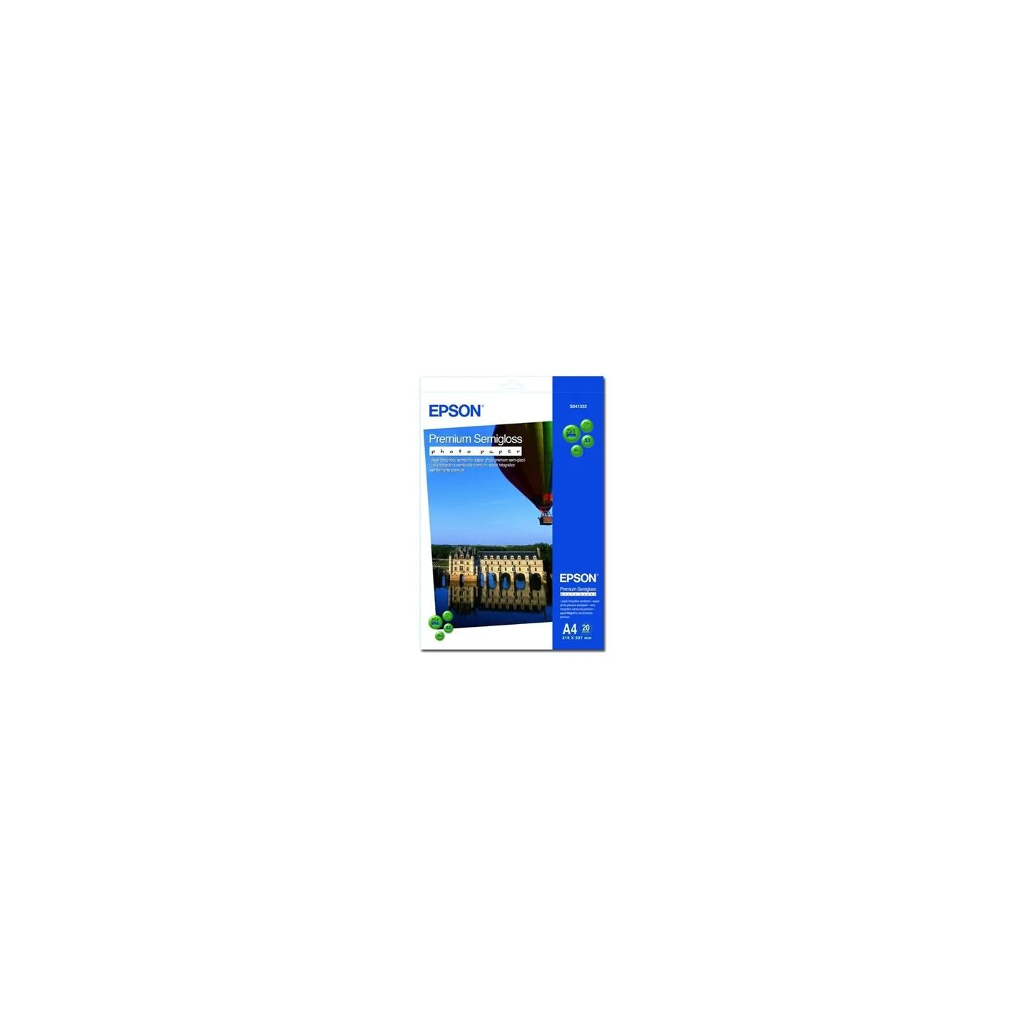 Epson Premium Semigloss Photo Paper, DIN A4, 251g/mÂ², 20 Sheets | A4