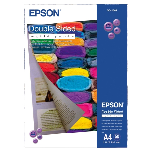 Epson Double Sided Matte Paper - A4 - 50 Sheets | A4