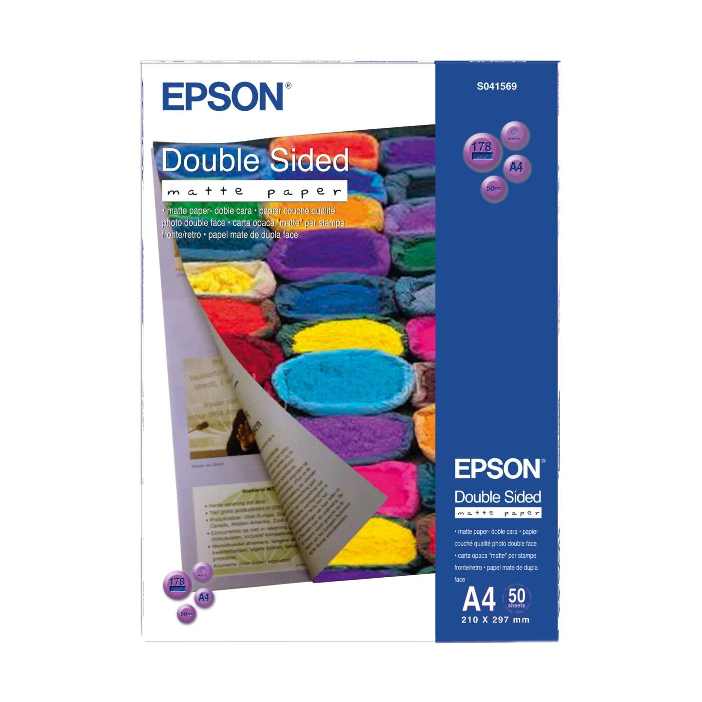Epson Double Sided Matte Paper - A4 - 50 Sheets | A4