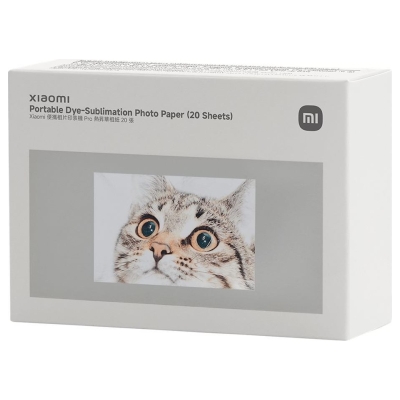 Xiaomi Portable Dye-Sublimation Photo Paper (20 Sheets) | 2x3-inch