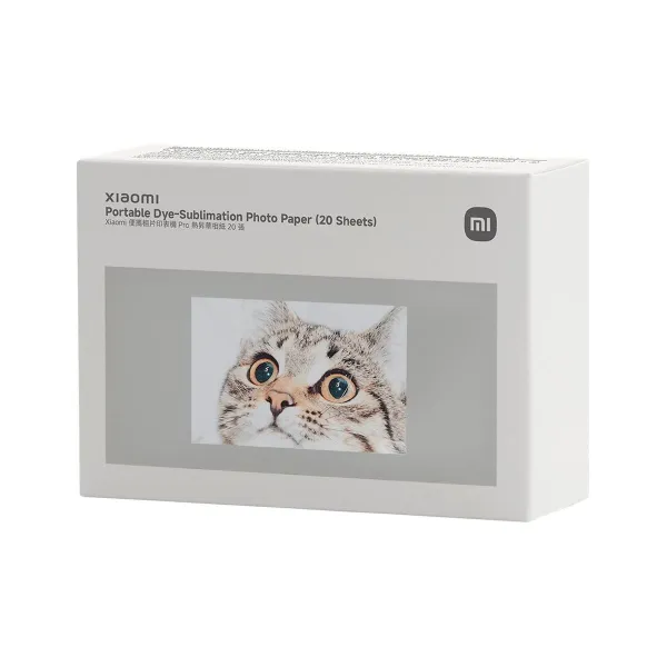 Xiaomi Portable Dye-Sublimation Photo Paper (20 Sheets) | 2x3-inch