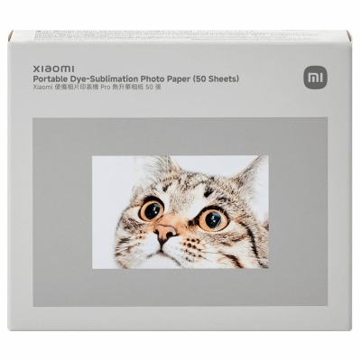 Xiaomi Portable Dye-Sublimation Photo Paper Stickers (50 Sheets) | Stickers | 2x3-inch