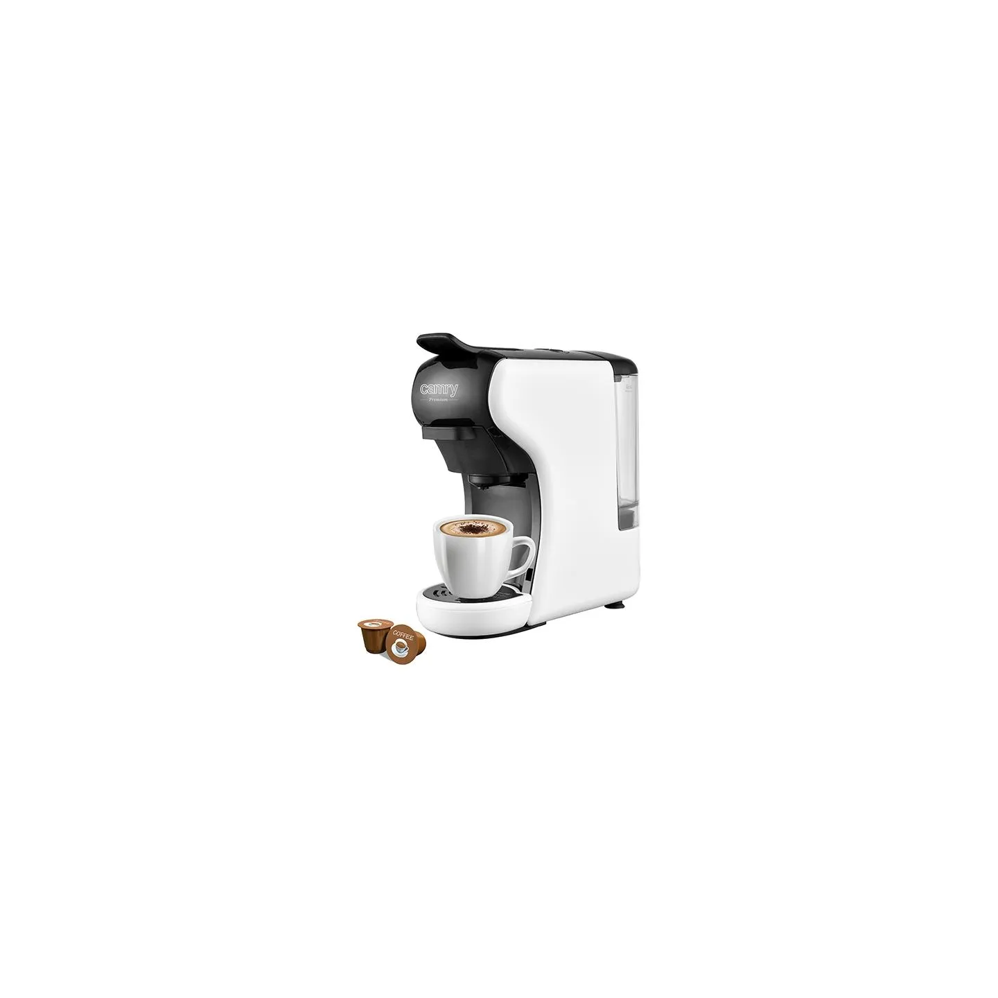 Camry | Multi-capsule Espresso machine | CR 4414 | Pump pressure 19 bar | Ground/Capsule | 1450 W | White/Black