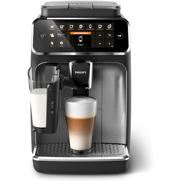 Philips Coffee maker | EP4346/71 4300 Series | Pump pressure 15 bar | Built-in milk frother | Fully Automatic | 1500 W | Black