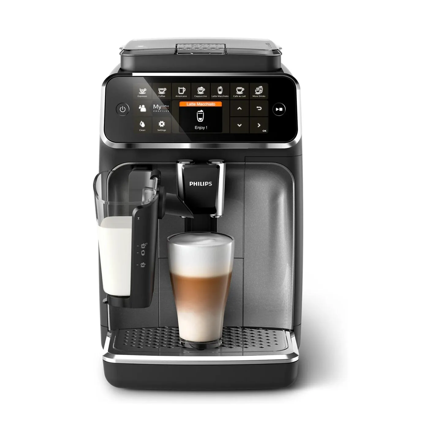 Philips Coffee maker | EP4346/71	4300 Series | Pump pressure 15 bar | Built-in milk frother | Fully Automatic | 1500 W | Black