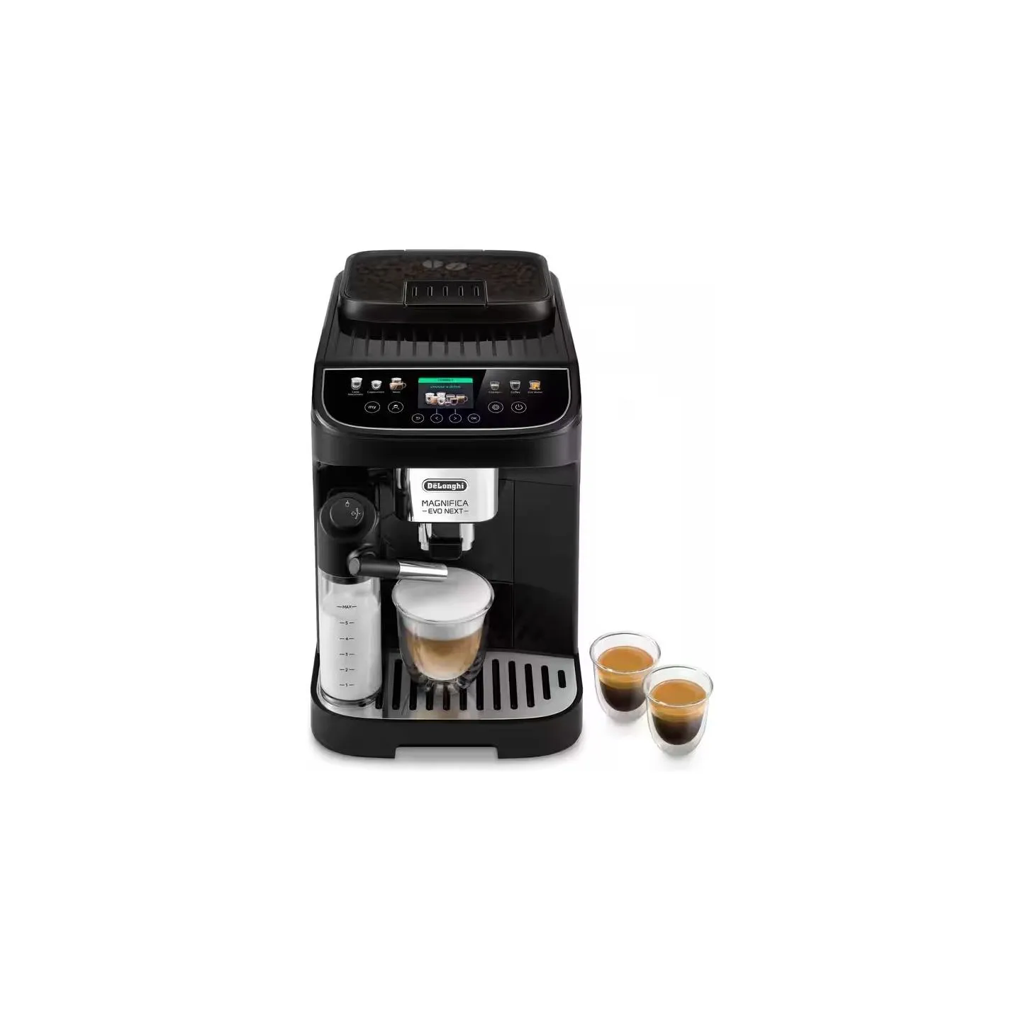 Delonghi Coffee maker | Magnifica Evo | Pump pressure 15 bar | Built-in milk frother | Automatic | 1450 W | Black