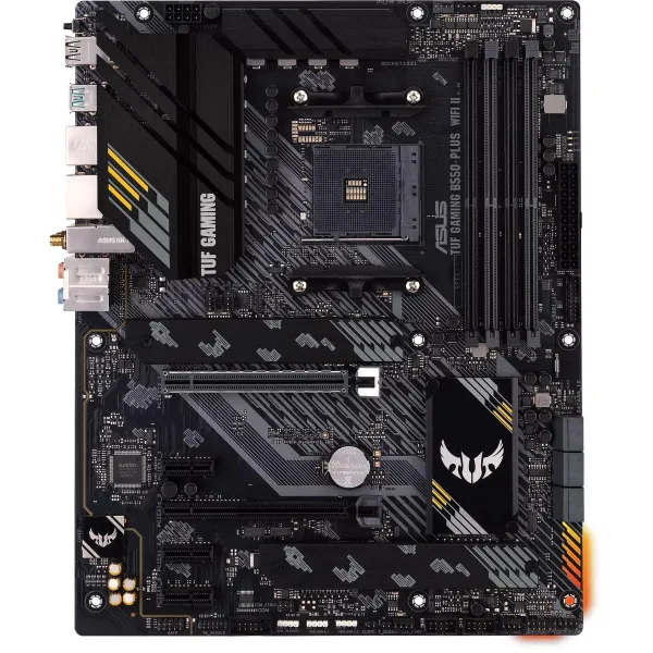 Asus | TUF GAMING B550-PLUS WIFI II | Processor family AMD | Processor socket AM4 | DDR4 DIMM | Memory slots 4 | Supported hard