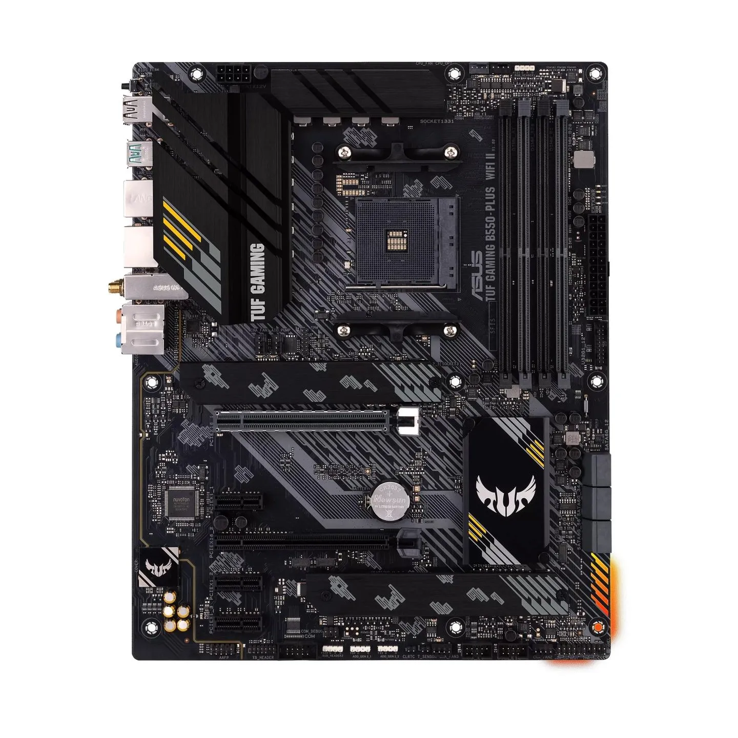 Asus | TUF GAMING B550-PLUS WIFI II | Processor family AMD | Processor socket AM4 | DDR4 DIMM | Memory slots 4 | Supported hard 