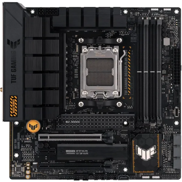 Asus | TUF GAMING B650M-PLUS WIFI | Processor family AMD | Processor socket AM5 | DDR5 DIMM | Memory slots 4 | Supported hard di