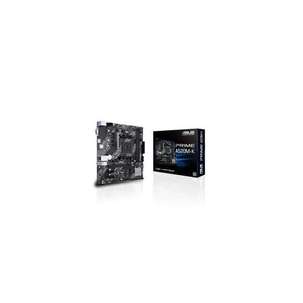 Asus | PRIME A520M-K | Processor family AMD | Processor socket AM4 | DDR4 | Memory slots 2 | Supported hard disk drive interface