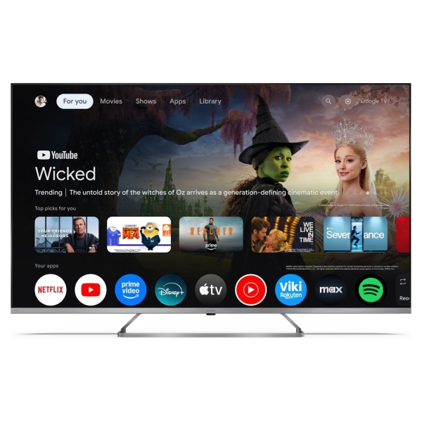 Sharp 4K Ultra HD QLED MiniLED TV | 55JP7265E | 55 | Google TV | UHD