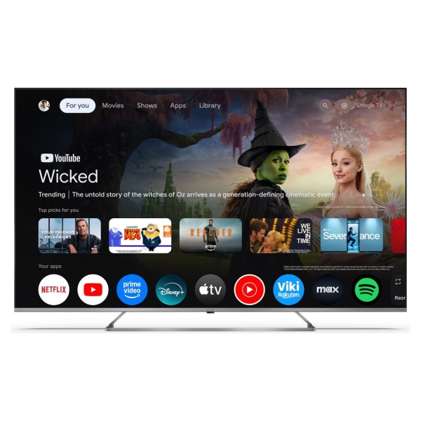 Sharp 4K Ultra HD QLED MiniLED TV | 65JP7265E | 55 | Smart TV | Google TV | UHD