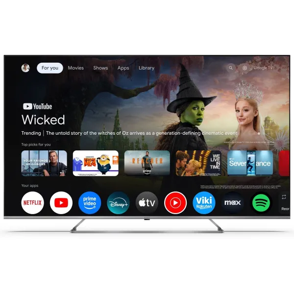 Sharp 4K Ultra HD QLED MiniLED TV | 65JP7265E | 55 | Smart TV | Google TV | UHD