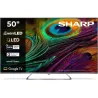 Sharp 4K QLED MiniLED TV | 50JP7265E | 50 | Smart TV | Google TV | UHD | Silver