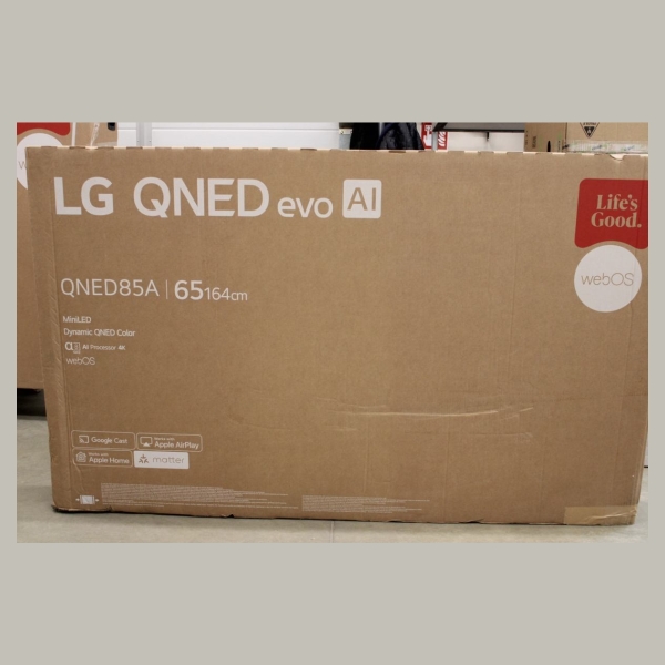 LG 65QNED85A3C 65" (165 cm) 4K Smart TV |  LG 4K QNED MiniLED TV | 65QNED85A3C | 65 | Smart TV | webOS 25 | 4K UHD | DAMAGED PAC