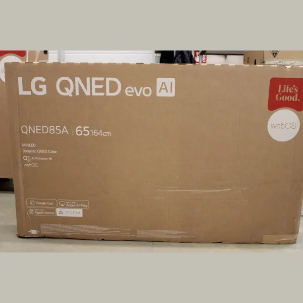 LG 65QNED85A3C 65" (165 cm) 4K Smart TV | LG 4K QNED MiniLED TV | 65QNED85A3C | 65 | Smart TV | webOS 25 | 4K UHD | DAMAGED PAC