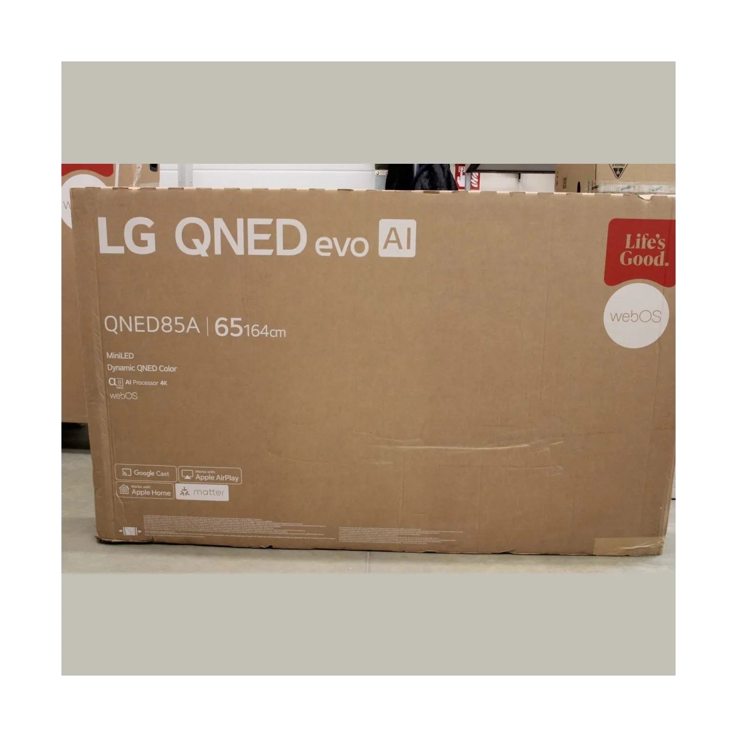 LG 65QNED85A3C 65" (165 cm) 4K Smart TV |  LG 4K QNED MiniLED TV | 65QNED85A3C | 65 | Smart TV | webOS 25 | 4K UHD | DAMAGED PAC