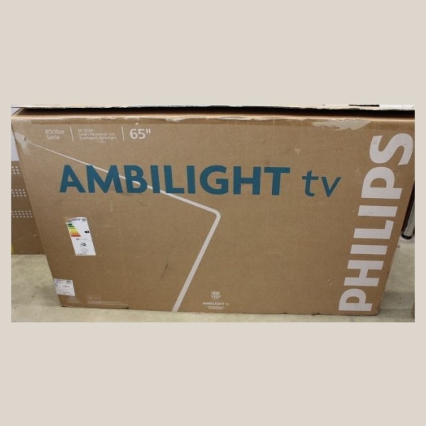 Philips 65PUS8510/12 65" (164cm) QLED 4K Ambilight TV |  Philips 65PUS8510/12 | 65 | Smart TV | TITAN OS | UHD | Black | REFURBI