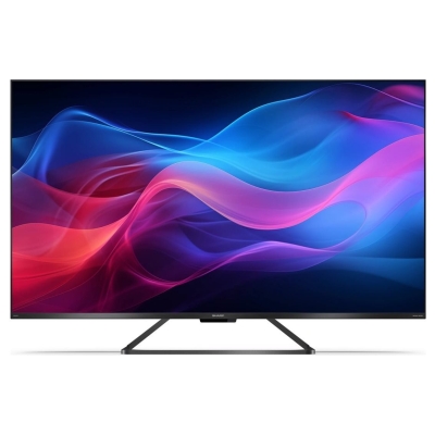 Sharp 50GR8265E 50" (126cm) 4K Ultra HD QLED Smart Google Frameless TV, 144Hz, Dolby Vision IQ, Dolby Atmos, Harman/Kardon | Sha