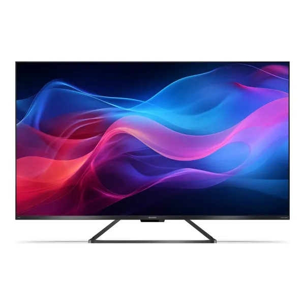 Sharp 50GR8265E 50" (126cm) 4K Ultra HD QLED Smart Google Frameless TV, 144Hz, Dolby Vision IQ, Dolby Atmos, Harman/Kardon | Sha