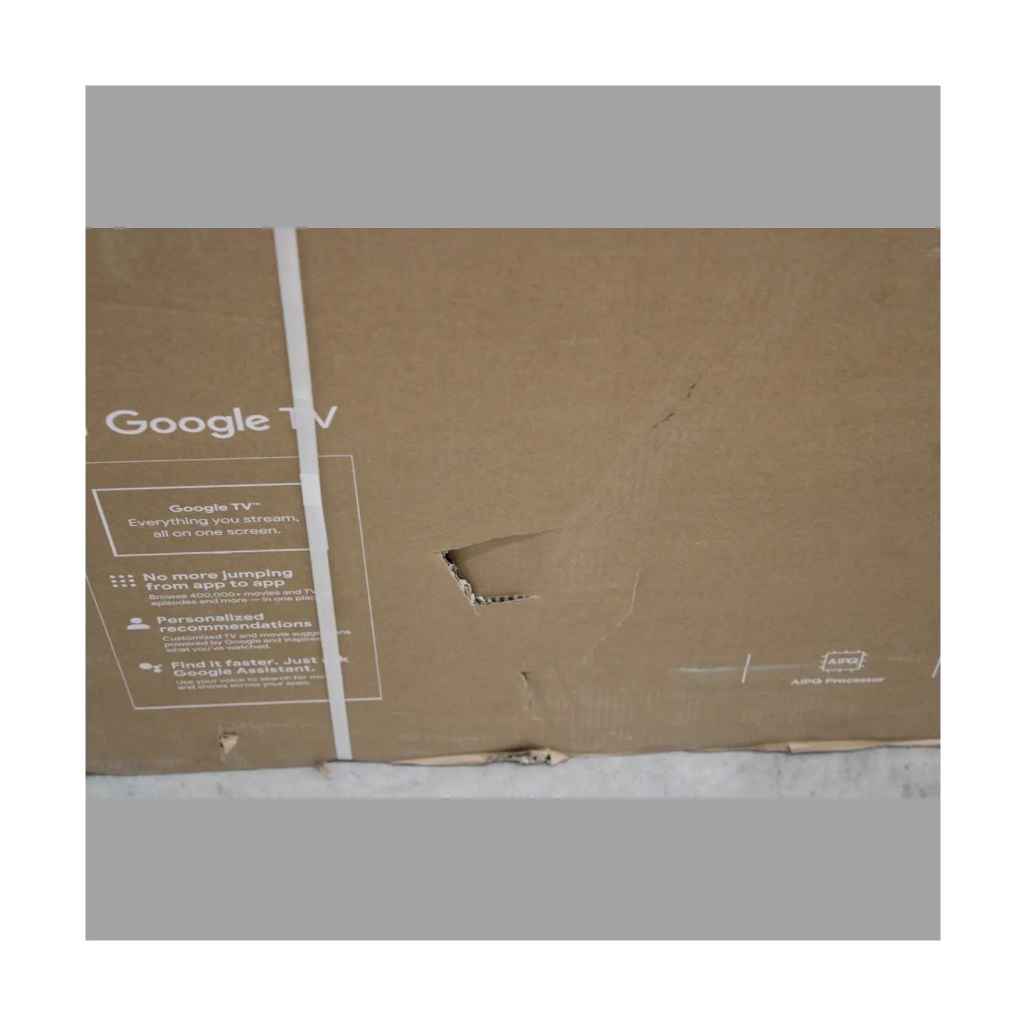 TCL 65V6C 65" (165 cm) LED 4K TV |  TCL LED 4K TV | 65V6C | 65 | Smart TV | Google TV | Black | DAMAGED PACKAGING