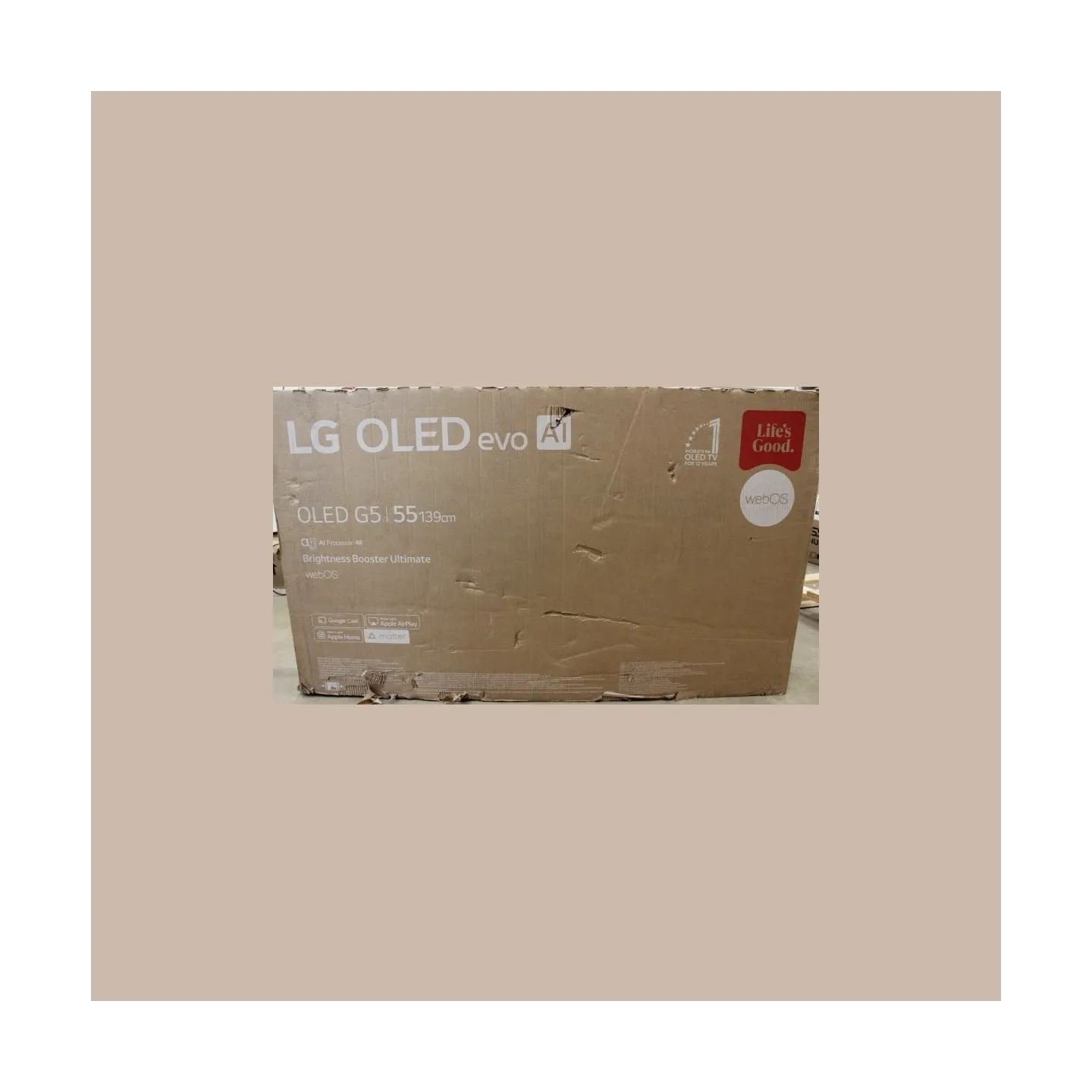 LG OLED55G51LW 55" (140 cm) Premium OLED TV |  LG OLED55G51LW | 55 | Smart TV | webOS 25 | UHD | DAMAGED PACKAGING