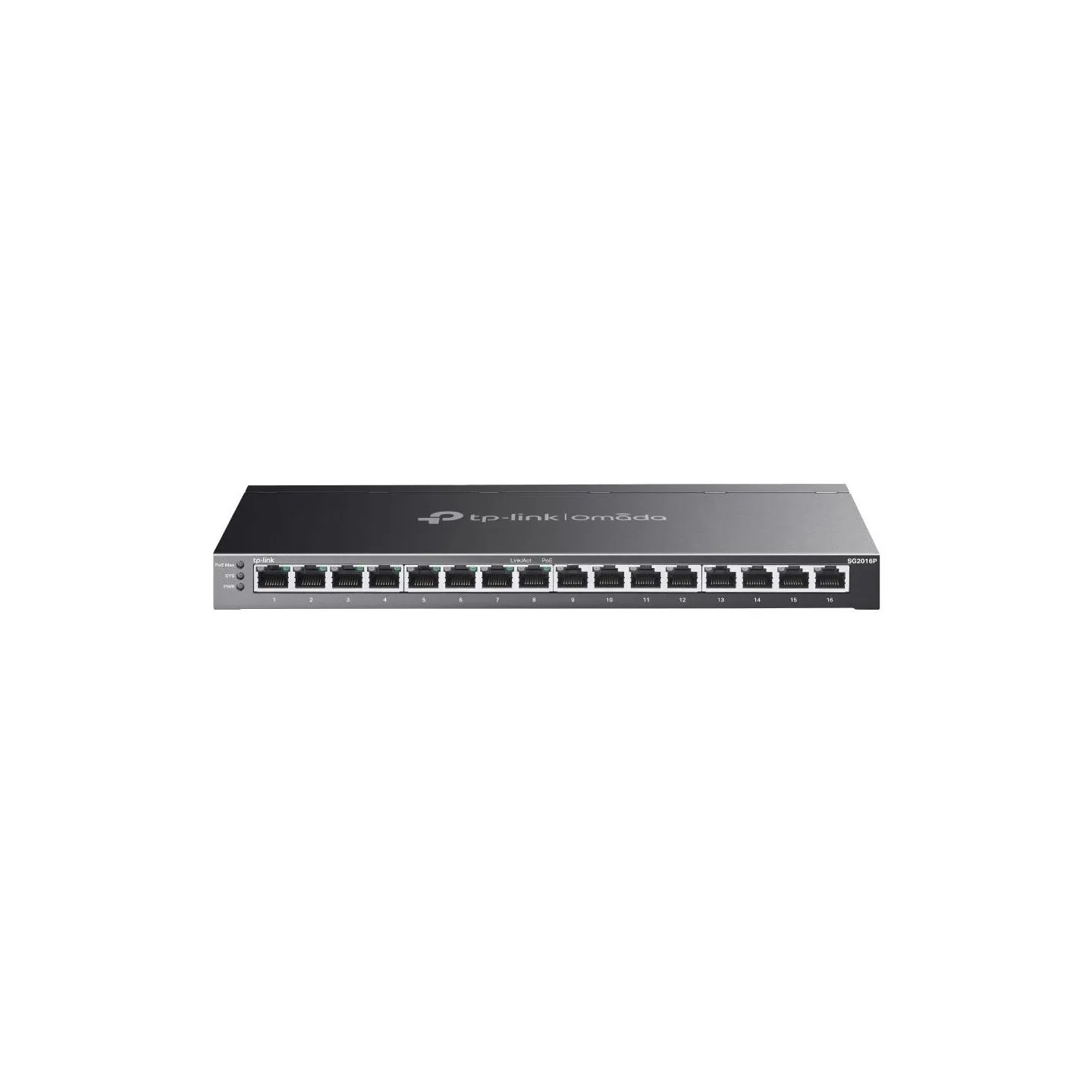 Tp-Link Switch|TP-LINK|Omada|TL-SG2016P|16x10Base-T / 100Base-TX / 1000Base-T|PoE+ ports 8|120 Watts|TL-SG2016P