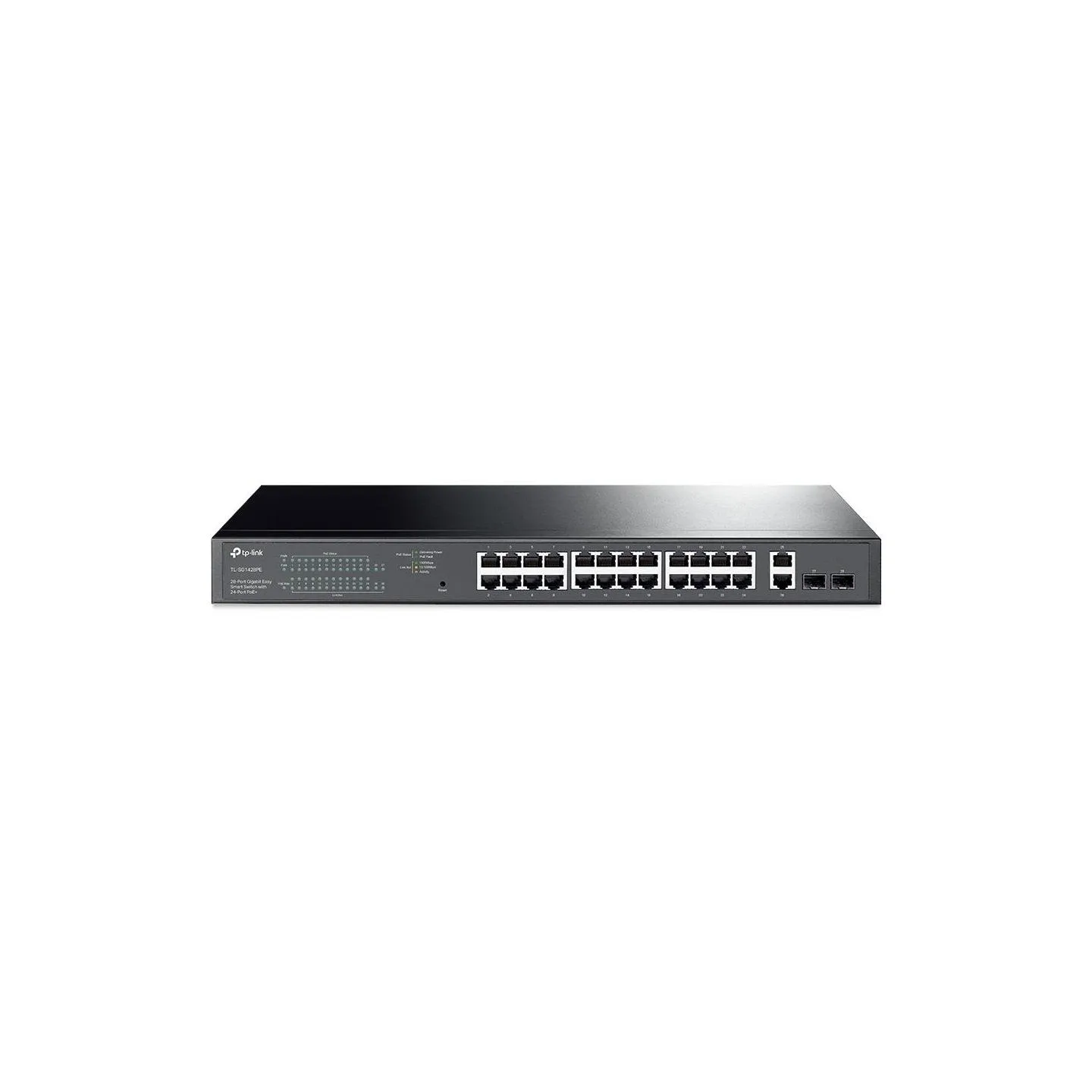 Tp-Link Switch|TP-LINK|Desktop/pedestal|28x10Base-T / 100Base-TX / 1000Base-T|PoE+ ports 24|250 Watts|TL-SG1428PE