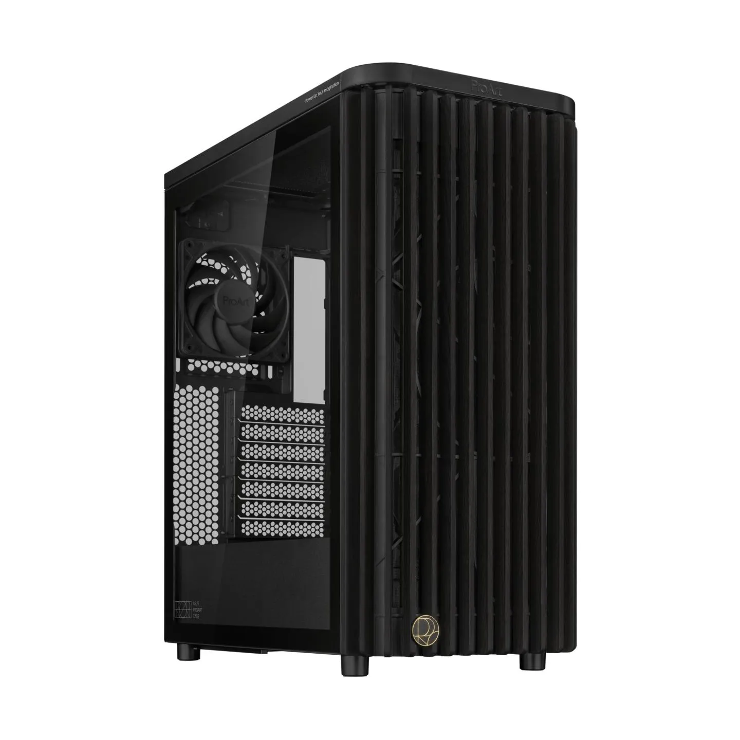 Asus Case|ASUS|ProArt PA401 Wood Edition - Tempered Glass Panel|MidiTower|Case product features Transparent panel|Not included|A