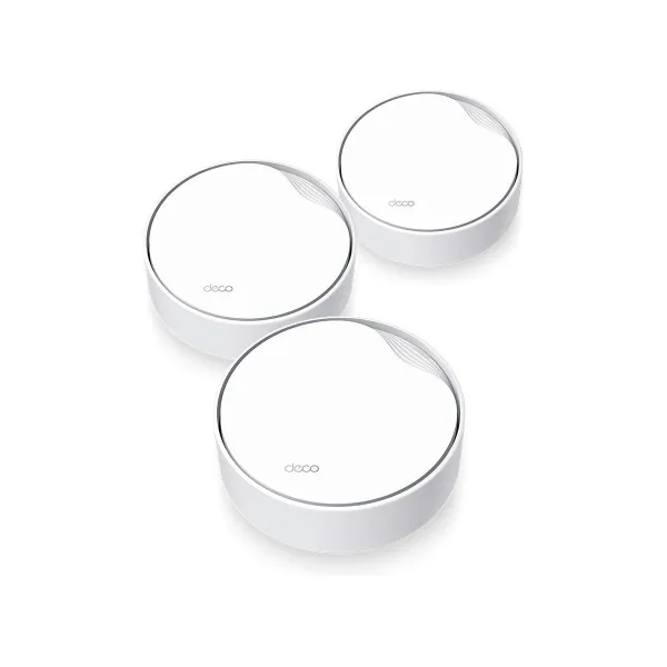Tp-Link Wireless Router|TP-LINK|Wireless Router|3-pack|3000 Mbps|Mesh|Wi-Fi 6|1x10/100/1000M|1x2.5GbE|DHCP|DECOX50-POE(3-PACK)