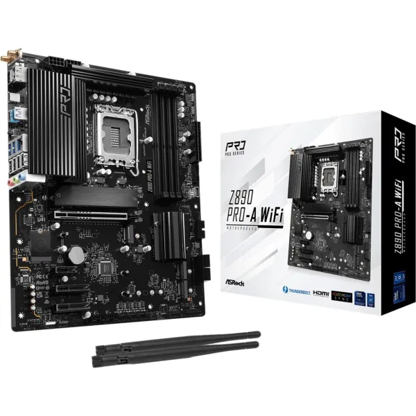 Asrock Mainboard|ASROCK|Intel Z890|LGA1851|ATX|Memory DDR5|Memory slots 4|Z890PRO-AWIFI
