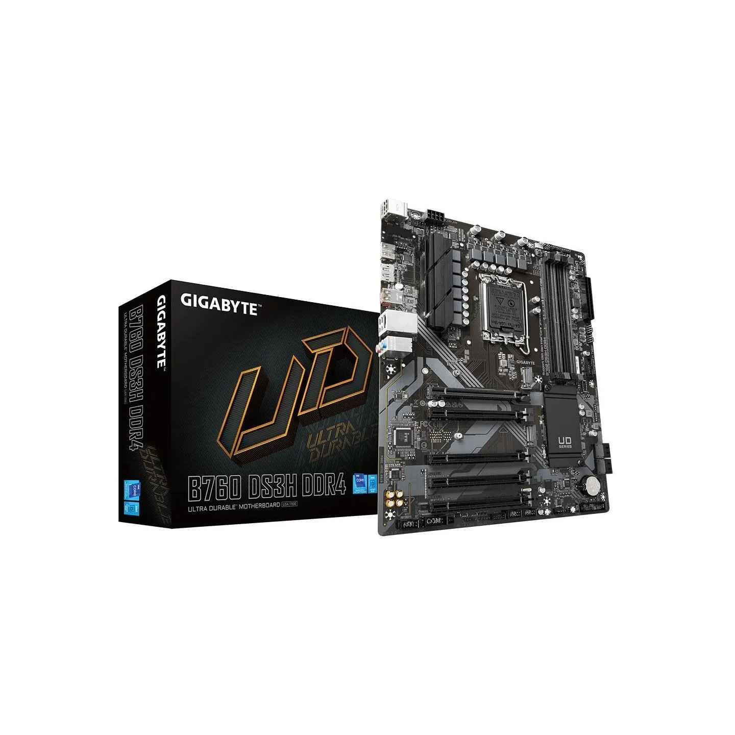 Gigabyte Mainboard|GIGABYTE|Intel B760 Express|LGA1700|ATX|Memory DDR4|Memory slots 4|4xPCI-Express 3.0 1x|1xPCI-Express 4.0 16x