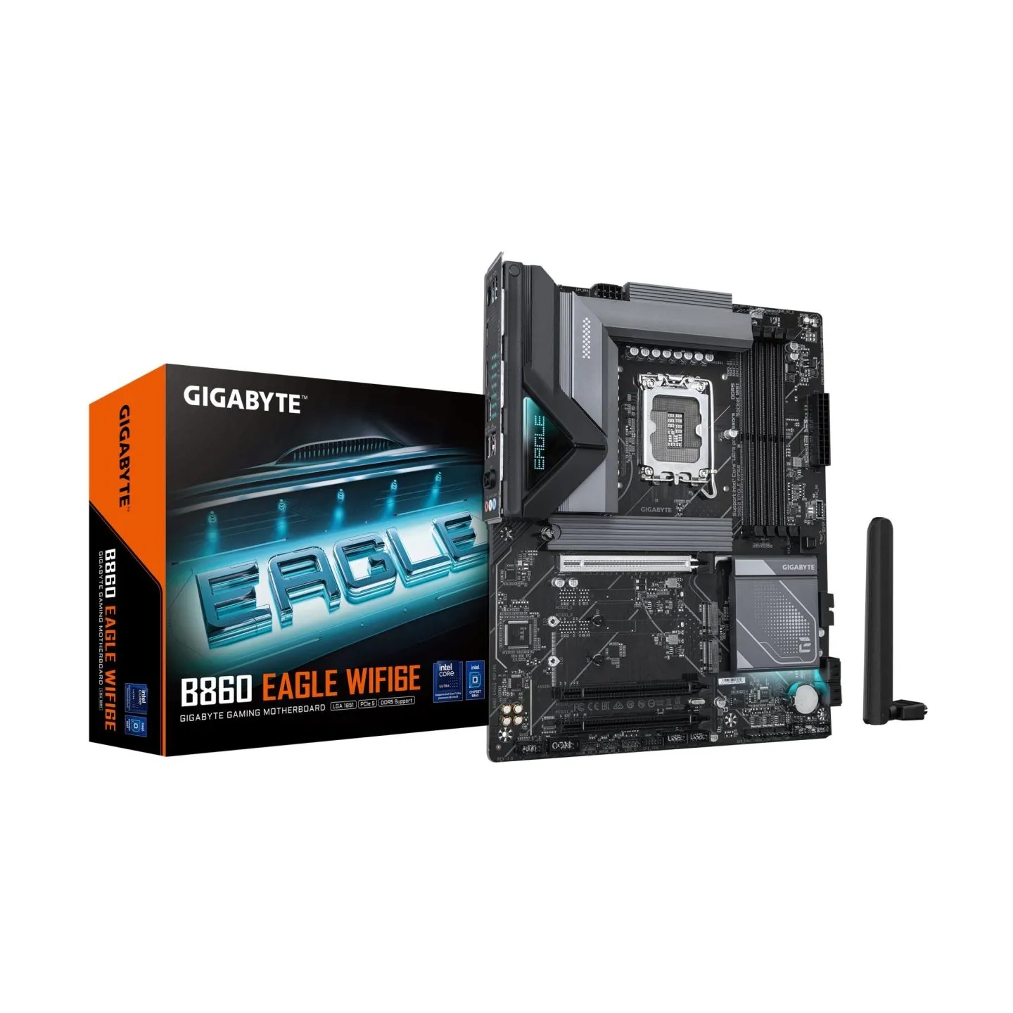 Gigabyte Mainboard|GIGABYTE|Intel B860 Express|LGA1851|ATX|Memory DDR5|Memory slots 4|3xPCI-Express 16x|3xM.2|1xHDMI|1xDisplayPo