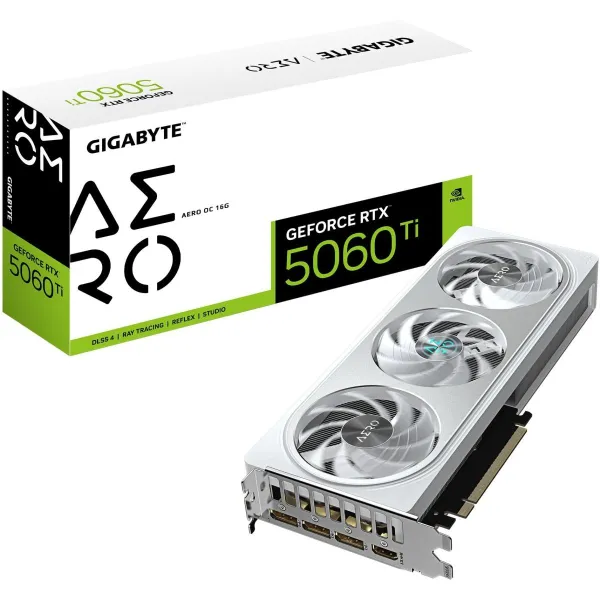 Gigabyte Graphics Card|GIGABYTE|NVIDIA GeForce RTX 5060 Ti|16 GB|GDDR7|128 bit|PCIE 5.0 16x|GPU 2647 MHz|Triple slot Fansink|1xH