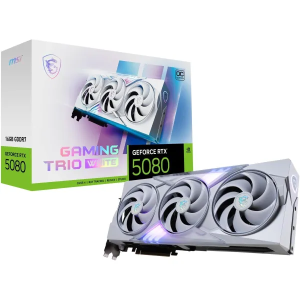 MSI Graphics Card|MSI|NVIDIA GeForce RTX 5080|16 GB|GDDR7|256 bit|PCIE 5.0 16x|Dual Slot Fansink|1xHDMI|3xDisplayPort|508016GGAM