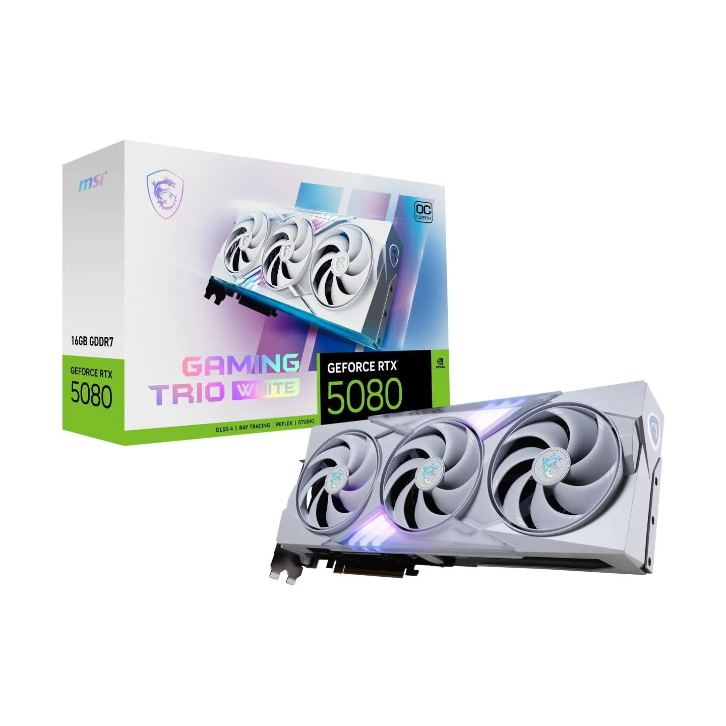 MSI Graphics Card|MSI|NVIDIA GeForce RTX 5080|16 GB|GDDR7|256 bit|PCIE 5.0 16x|Dual Slot Fansink|1xHDMI|3xDisplayPort|508016GGAM