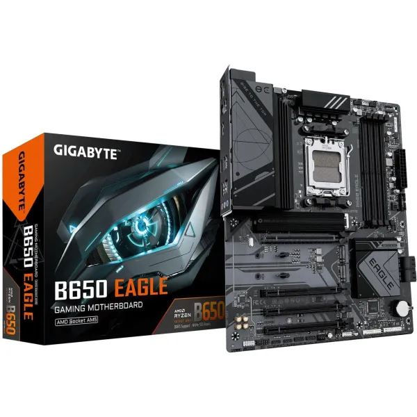 Gigabyte Mainboard|GIGABYTE|AMD B650|Socket AM5|ATX|RAM DDR5-SDRAM|4xSlots|3xNumber of M.2 (M) slots|B650 EAGLE AX (rev. 1.2)|B6