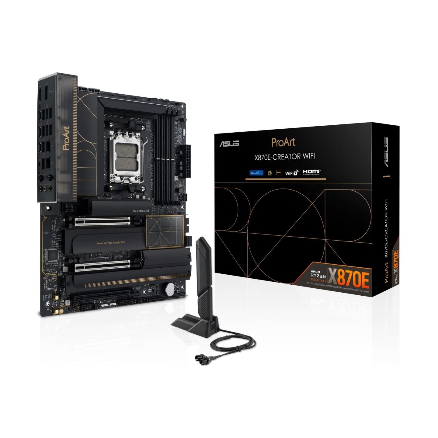 Asus Mainboard|ASUS|AMD X870E|SAM5|ATX|Memory DDR5|Memory slots 4|3xPCI-Express 4.0 16x|2xPCI-Express 5.0 16x|4xM.2|1xHDMI|1xDis