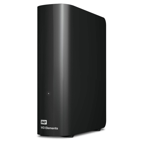 WD External HDD|WESTERN DIGITAL|Elements Desktop|12TB|USB 3.0|Drives 1|Black|WDBWLG0120HBK-EESN