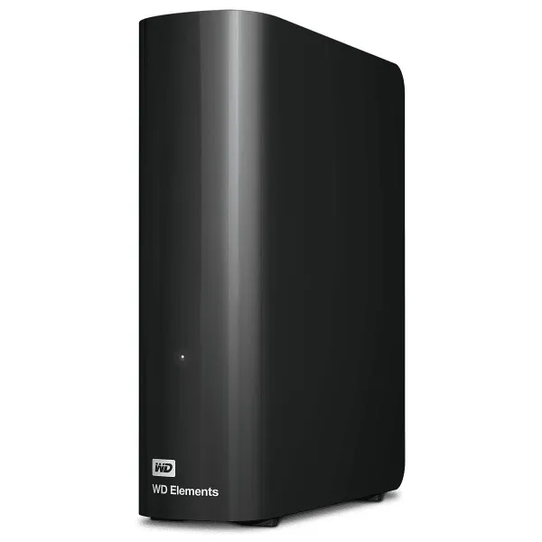 WD External HDD|WESTERN DIGITAL|Elements Desktop|12TB|USB 3.0|Drives 1|Black|WDBWLG0120HBK-EESN