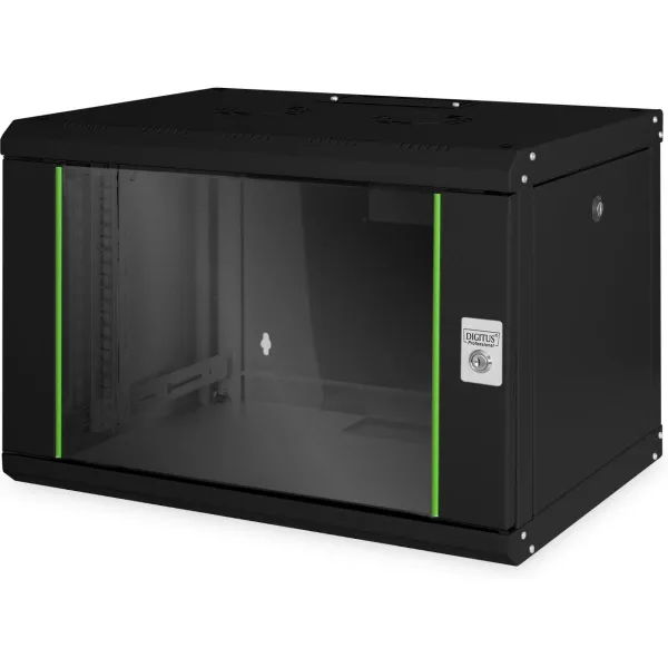 Digitus | Wall Mounting Cabinet | DN-19 07-U-SW | IP protection class: IP20; Front door: Glass door, single opening; Cabinet typ
