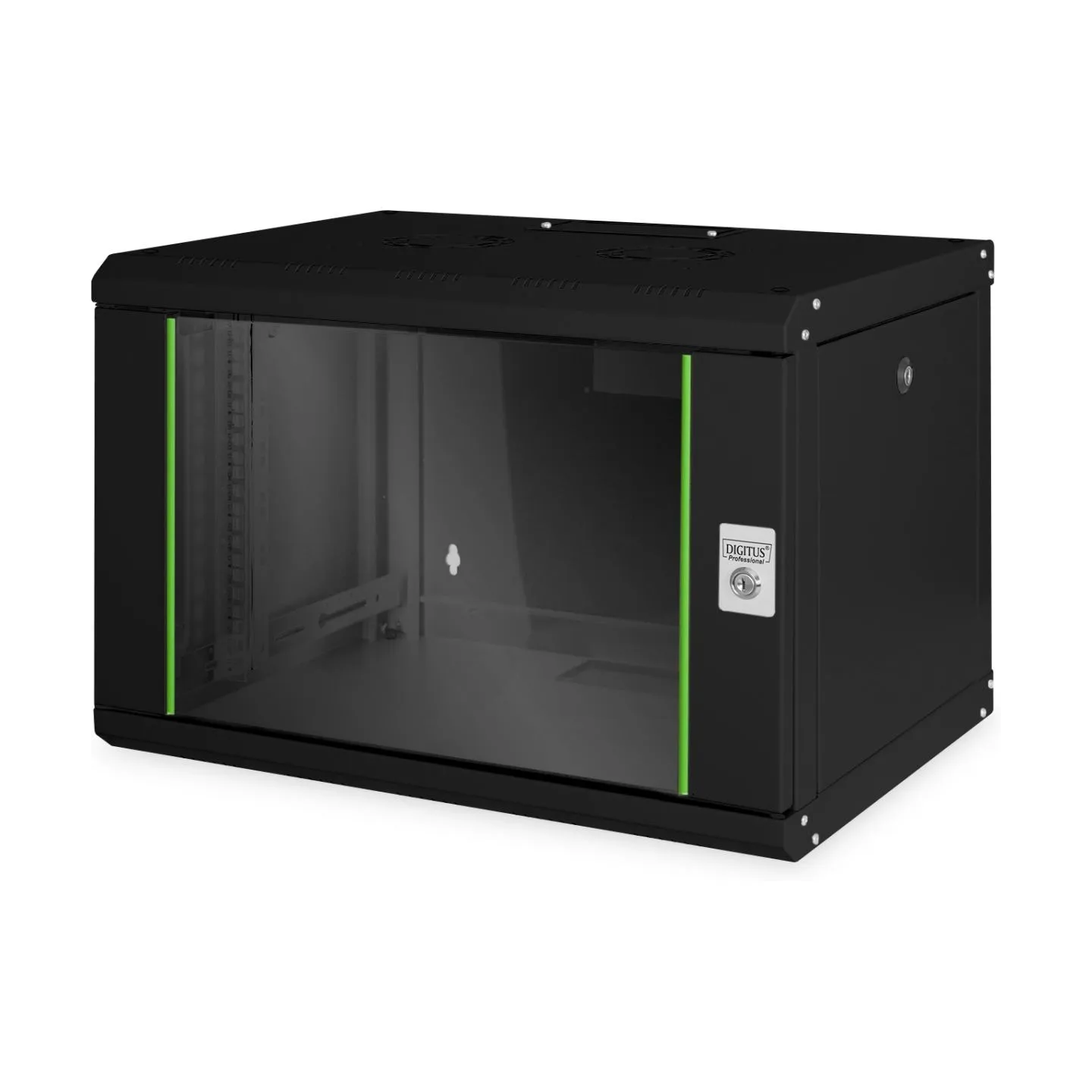 Digitus | Wall Mounting Cabinet | DN-19 07-U-SW | IP protection class: IP20; Front door: Glass door, single opening; Cabinet typ