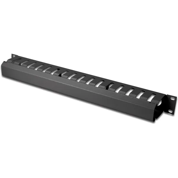 Digitus | 1U cable management cage detachable rear plate | DN-97617 | For installation on the 483 mm (19“) profile rails | Black